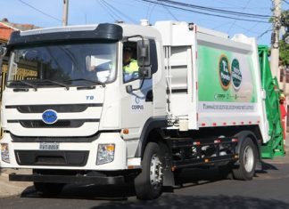 Primeiro caminhão de lixo 100% elétrico é brasileiro