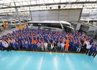 Produção de ônibus cresce 185,8% e emplacamentos 68,3%