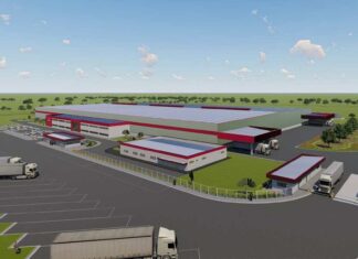 Projeção da nova fábrica da Meritor em Roseira, interior de São Paulo