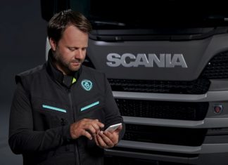 Scania apresenta colete de proteção a motoristas
