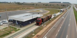 Posto de pesagem de caminhão