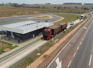 Posto de pesagem de caminhão