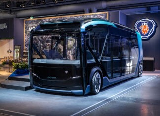 Proposta da Scania para veículo elétrico mutante entre carga, passageiro e coletor de resíduos UITP 2019 Scania NXT