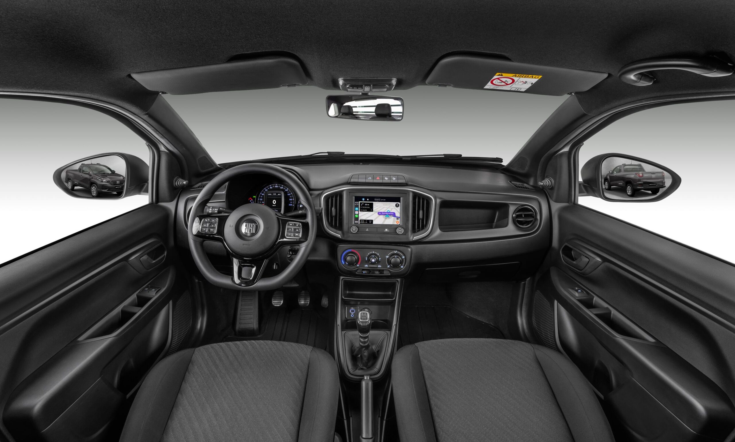 Interior da nova Fiat Strada