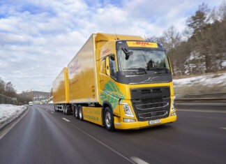 Volvo e DHL iniciam operação com caminhão elétrico pesado VOLVO TRUCKS Volvo FH Electric DHL