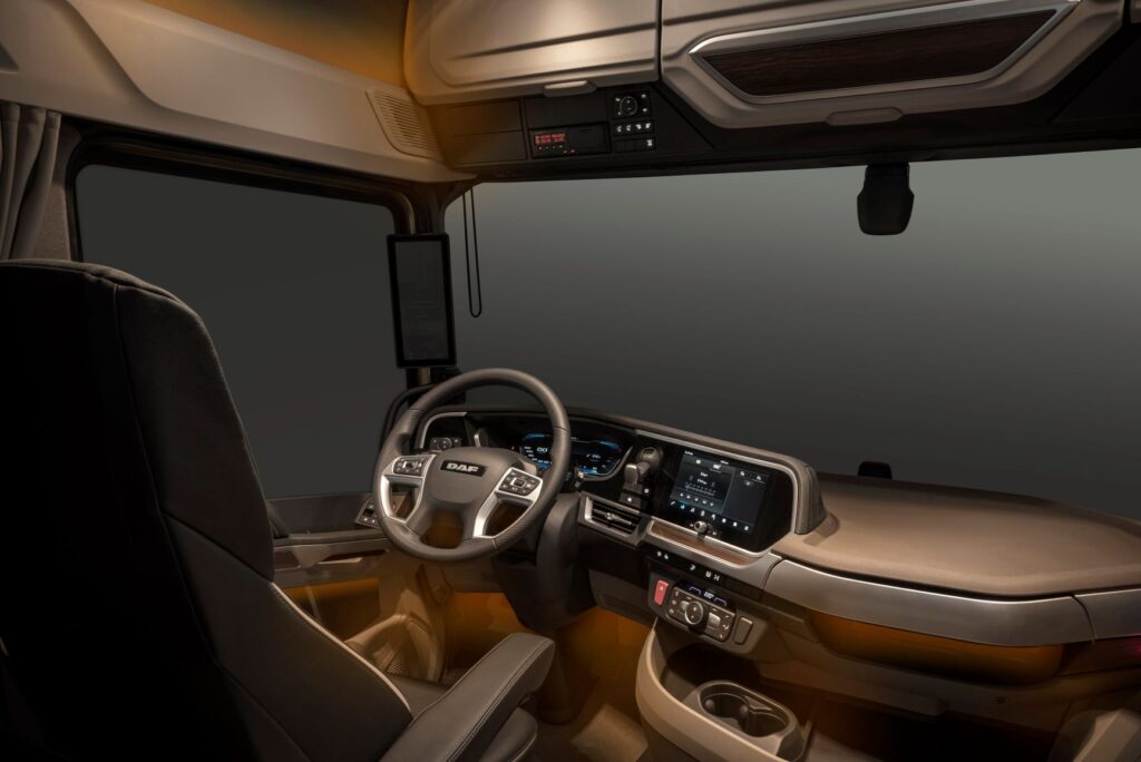 Ambiant lights for homely feeling in New Generation DAF trucks