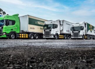Frota de caminhões a gás da TransMaroni chega a 50 Scania