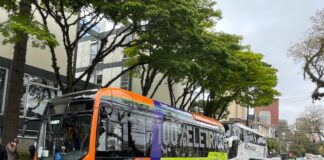 ônibus Volvo elétrico inicia operação em Curitiba