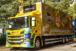 Scania vende o P25 elétrico para a Pepsico no Brasil
