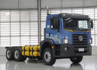 Volkswagen Constellation a biometano entrará em testes; veja vídeo Volkswagen Constellation 26.280 movido a biometano entrará em testes