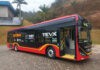 Turp Transporte testa ônibus elétrico TEVX Higer em Petrópolis