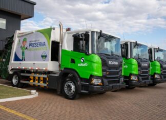 Campo Grande adota caminhões Scania a gás na coleta urbana de resíduos