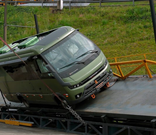 Marcopolo submete Nomade a testes inéditos para motorhomes no Brasil