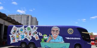 Viação Águia Branca homenageia os 90 anos de Mauricio de Sousa