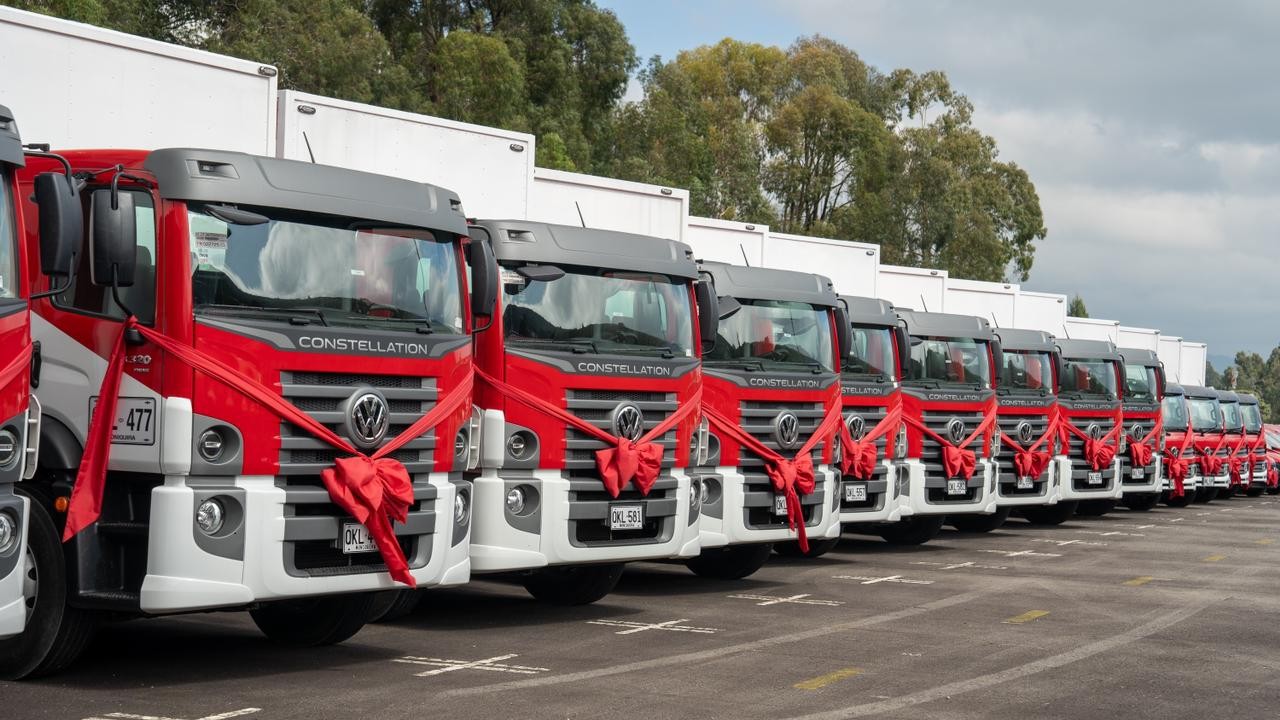 Volkswagen entrega 140 caminhões para cliente da Colômbia