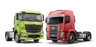 Mercado de caminhões cai 8%, com Volkswagen e Mercedes na disputa