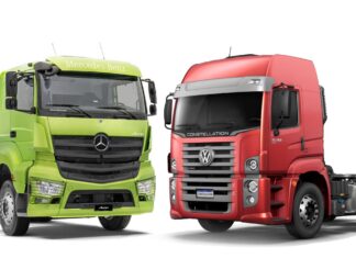 Mercado de caminhões cai 8%, com Volkswagen e Mercedes na disputa