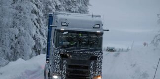 Flagra: novo Scania surge em testes na Europa com câmeras no lugar dos retrovisores