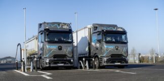 Mercedes-Benz testa caminhão elétrico com recarga em megawatts na Europa