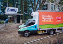 Seara vai rodar com Iveco Daily que aceita, etanol, GNV e biometano Seara e Iveco levam às ruas caminhão que roda com GNV e biometano