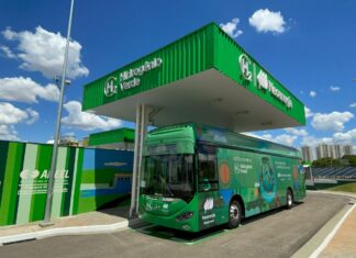 Brasília tem o primeiro ônibus a hidrogênio verde do Brasil em rota turística Brasília tem o primeiro ônibus a hidrogênio verde do Brasil em rota turística