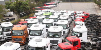 Venda de caminhões 0-km recua 15,3% de janeiro a abril
