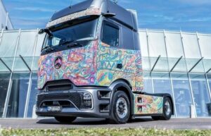 Mercedes-Benz Actros vira tela e desafia limites da arte