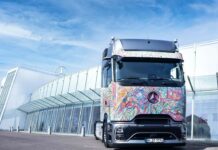 Mercedes-Benz Actros vira tela e desafia limites da arte