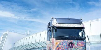 Mercedes-Benz Actros vira tela e desafia limites da arte