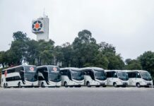 Marcopolo leva ônibus à pronta-entrega pela primeira vez na Lat.Bus Marcopolo Pronta-Entrega