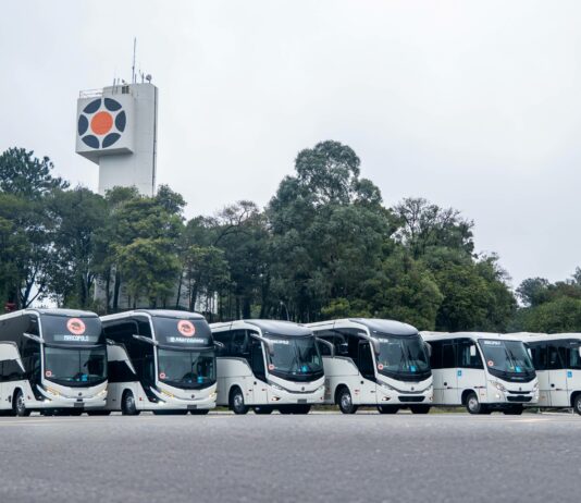 Marcopolo leva ônibus à pronta-entrega pela primeira vez na Lat.Bus Marcopolo Pronta-Entrega