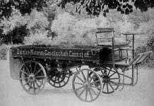Primeiro caminhão do mundo: de 1,06 litro a baterias e hidrogênio Primeiro caminhão com motor de combustão interna, em 1896